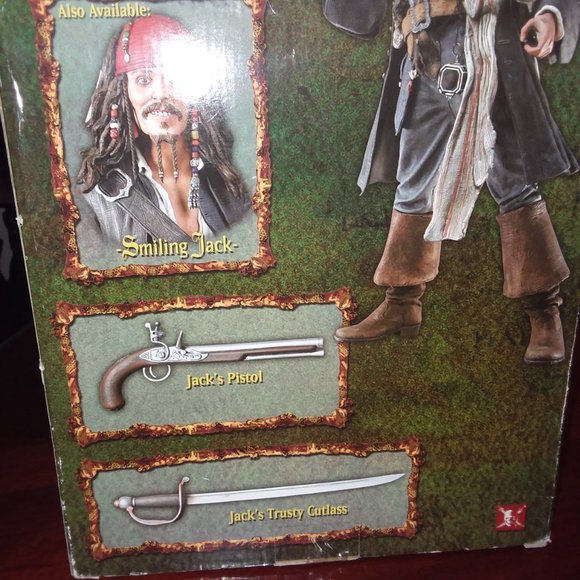pirates of the carribean,   captain sparrow, disney 18 inch motion sound  figur - Picture 3 of 5